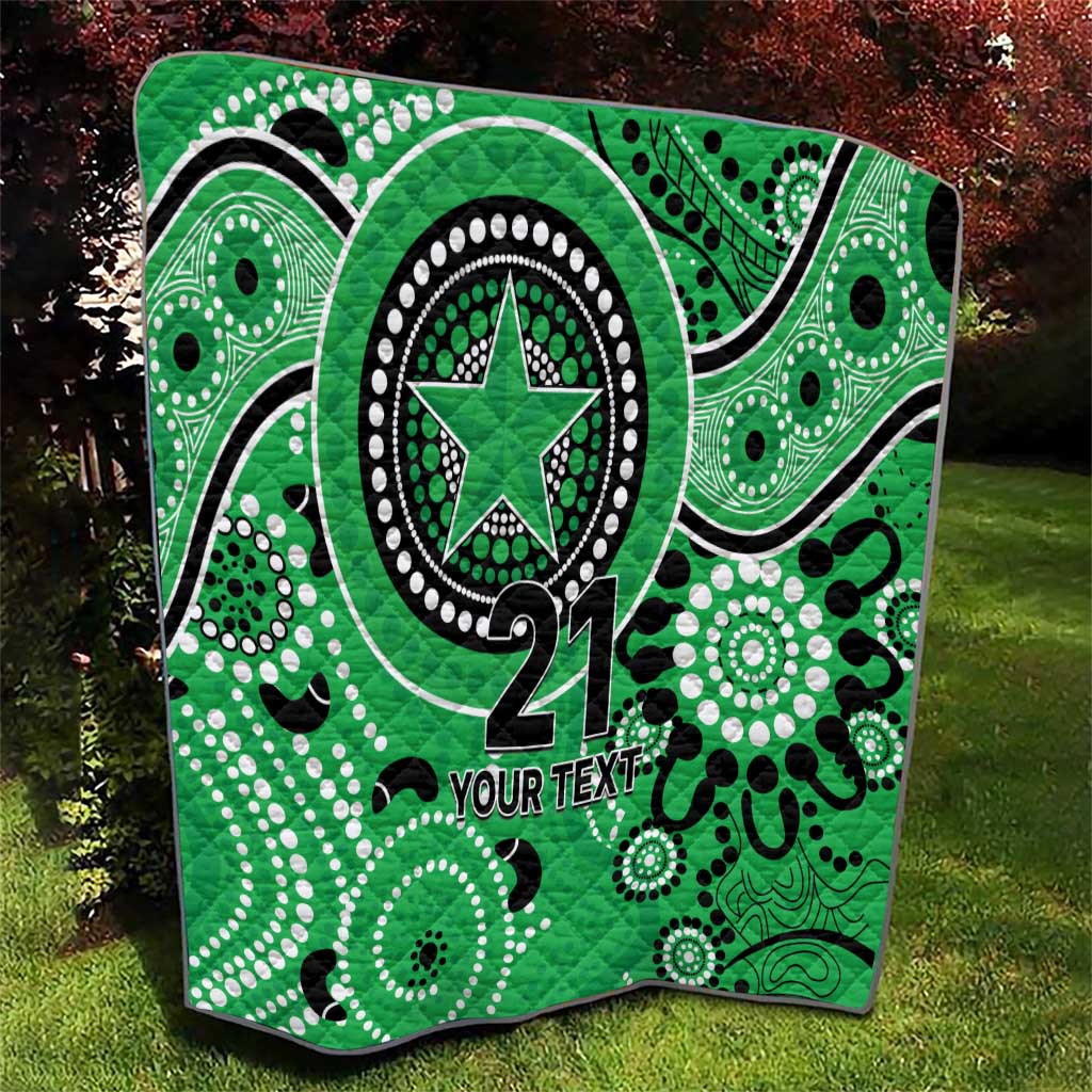 Stars Cricket Custom Quilt Australian Aboriginal