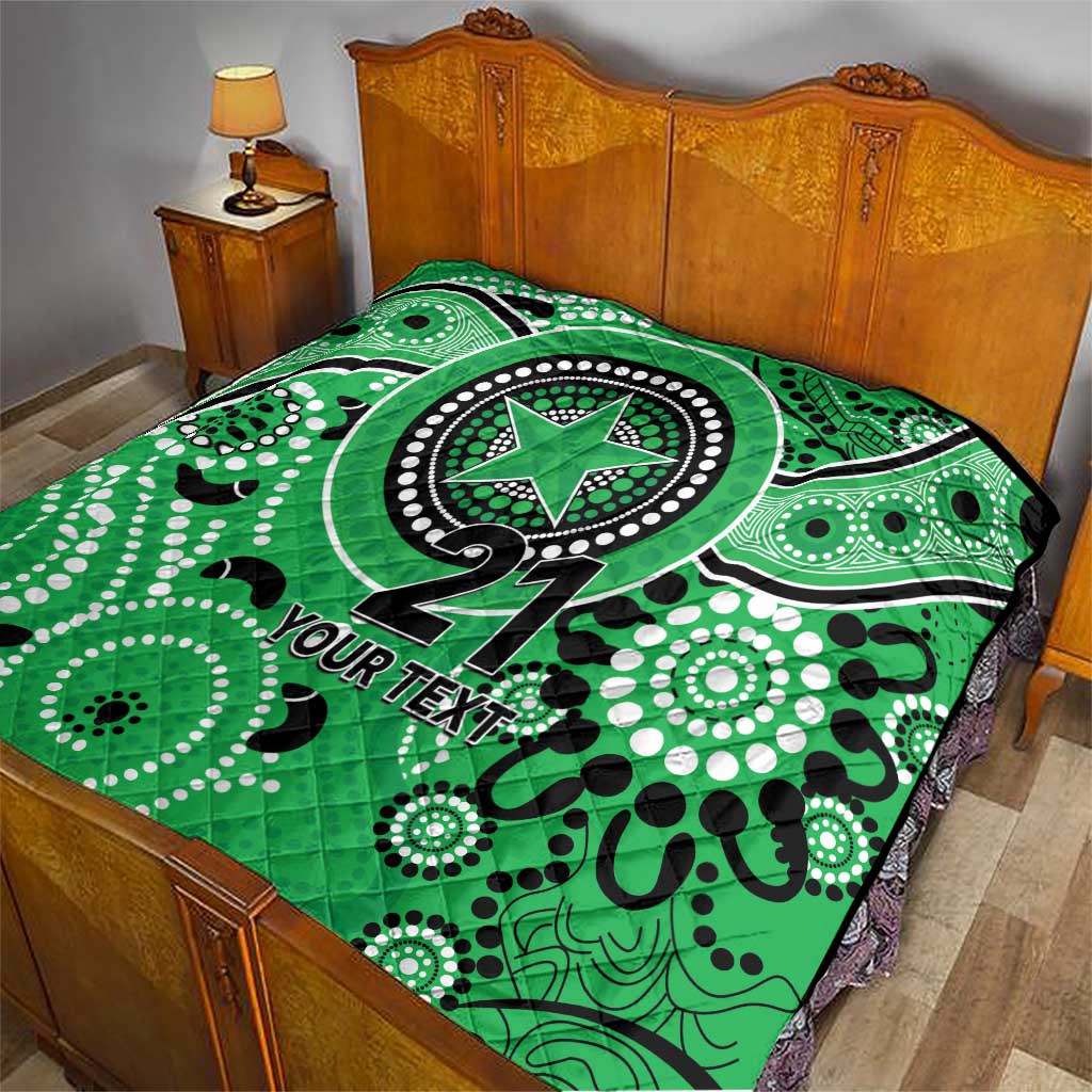 Stars Cricket Custom Quilt Australian Aboriginal