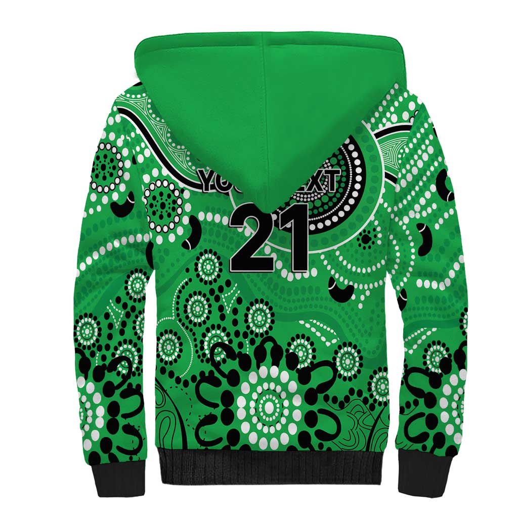 Stars Cricket Custom Sherpa Hoodie Australian Aboriginal