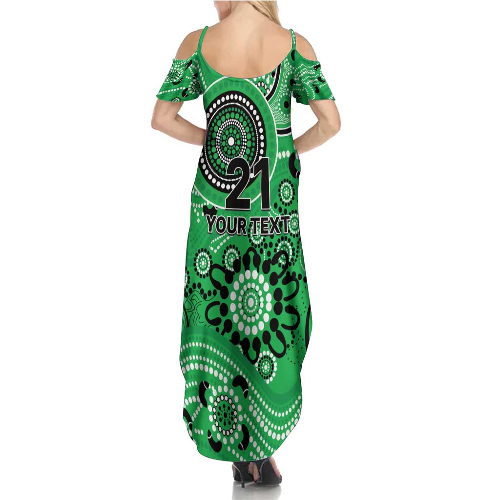 Stars Cricket Custom Summer Maxi Dress Australian Aboriginal