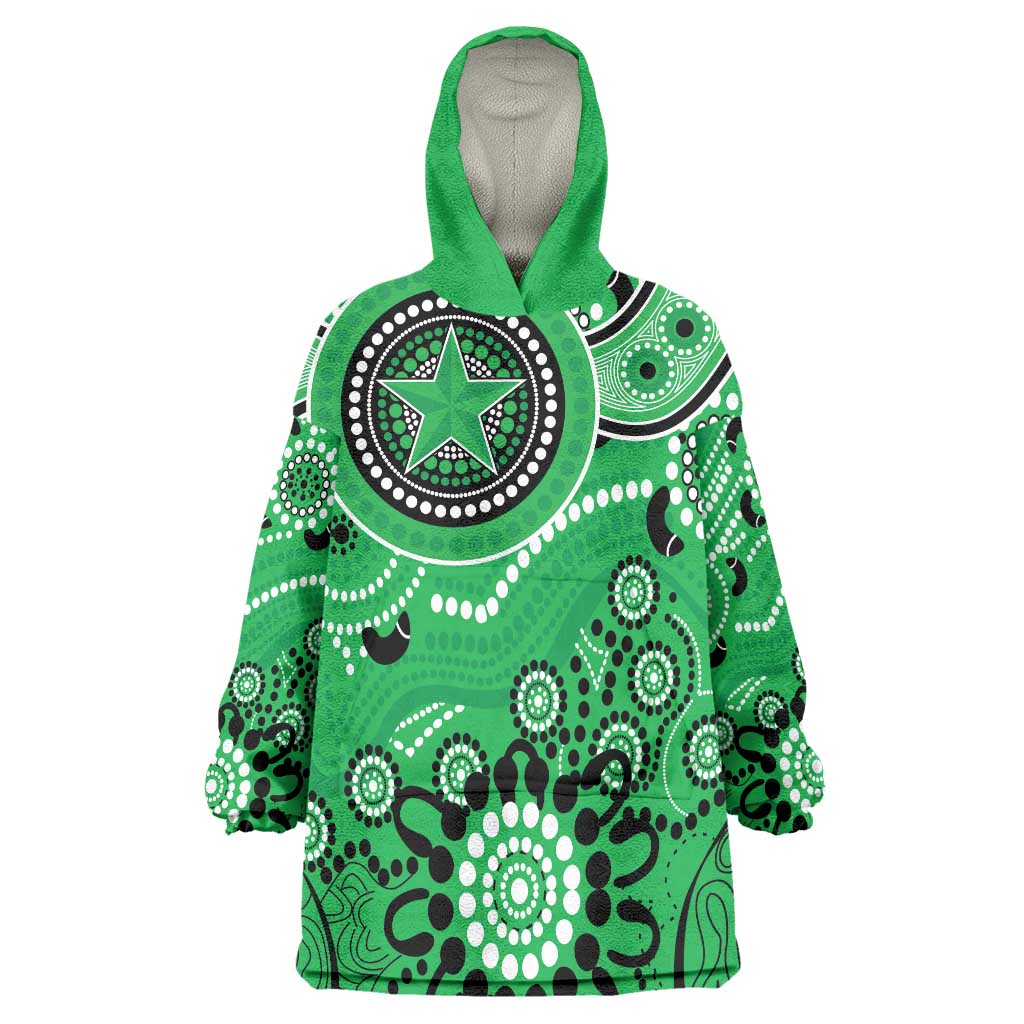 Stars Cricket Custom Wearable Blanket Hoodie Australian Aboriginal