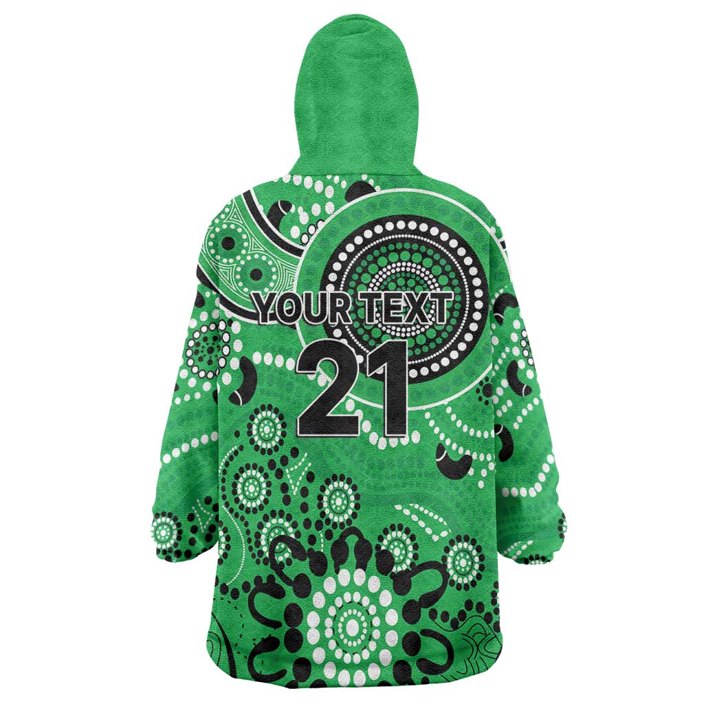 Stars Cricket Custom Wearable Blanket Hoodie Australian Aboriginal