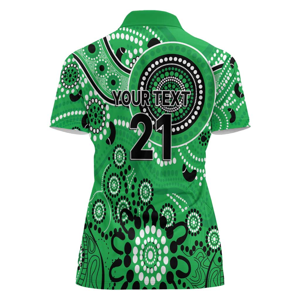 Stars Cricket Custom Women Polo Shirt Australian Aboriginal