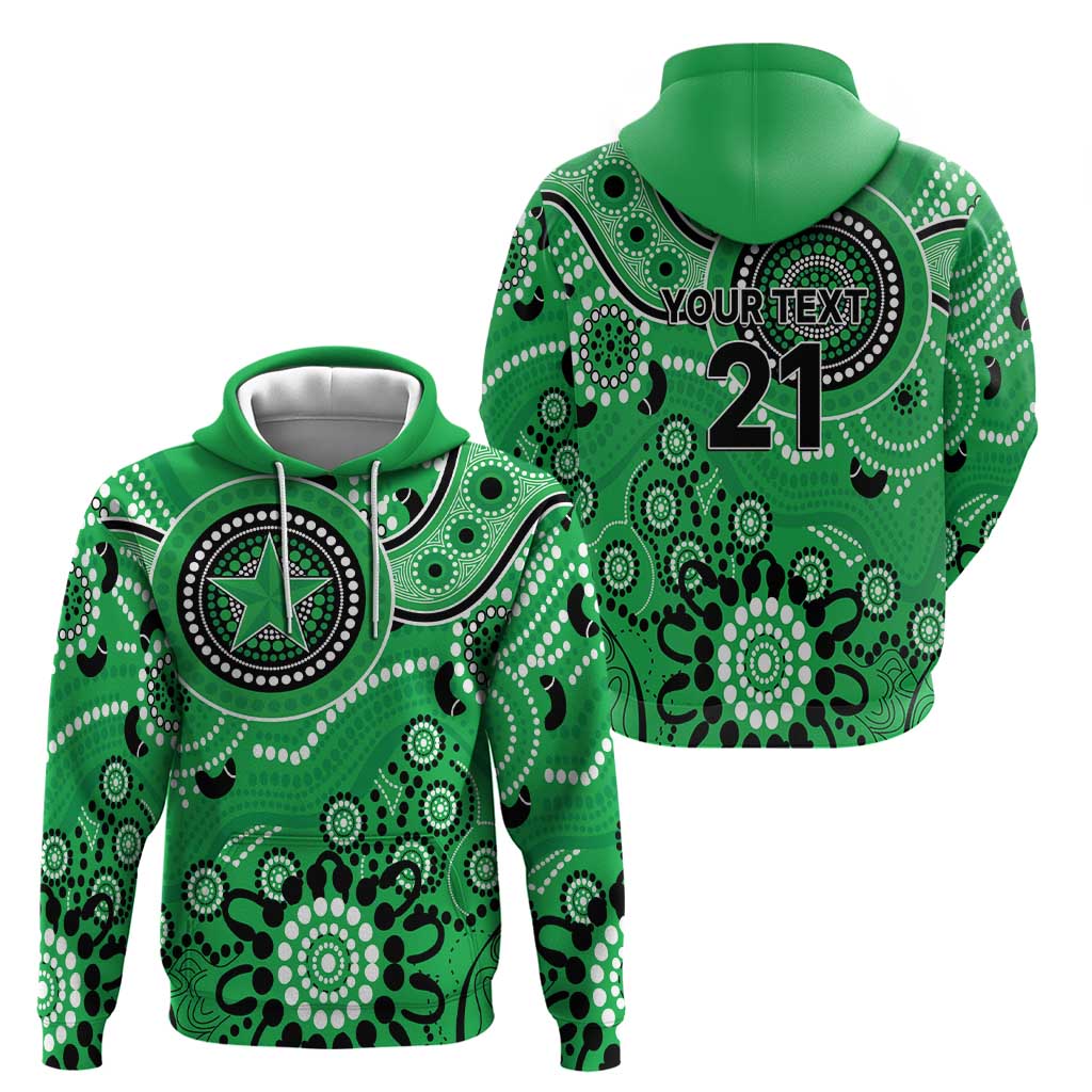 Stars Cricket Custom Zip Hoodie Australian Aboriginal