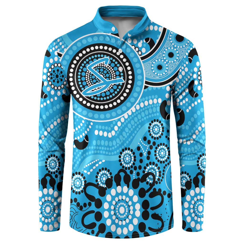 Strikers Cricket Custom Button Sweatshirt Australian Aboriginal