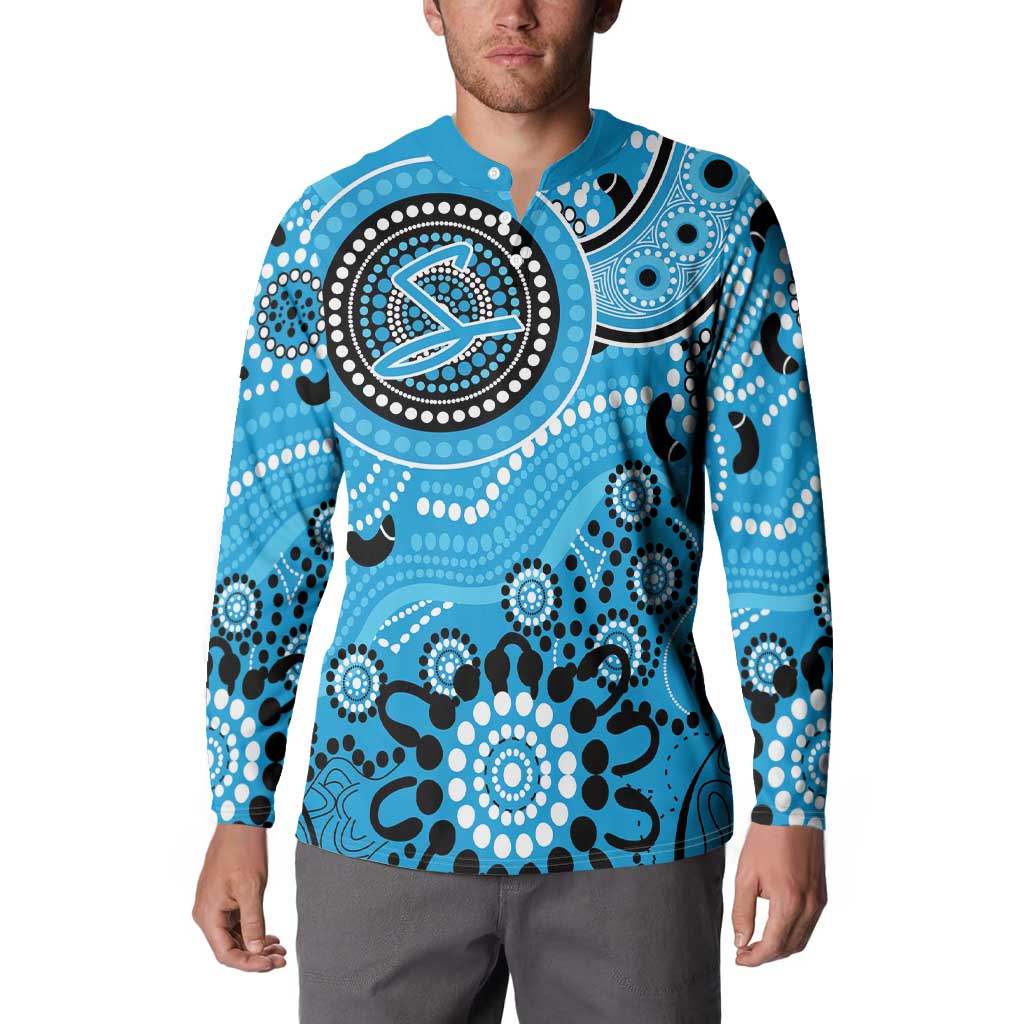 Strikers Cricket Custom Button Sweatshirt Australian Aboriginal