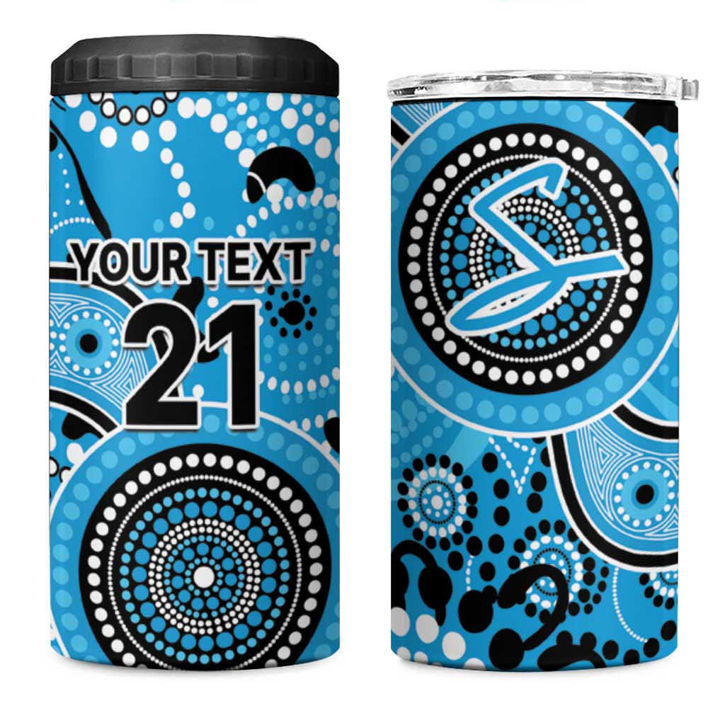 Strikers Cricket Custom 4 in 1 Can Cooler Tumbler Australian Aboriginal