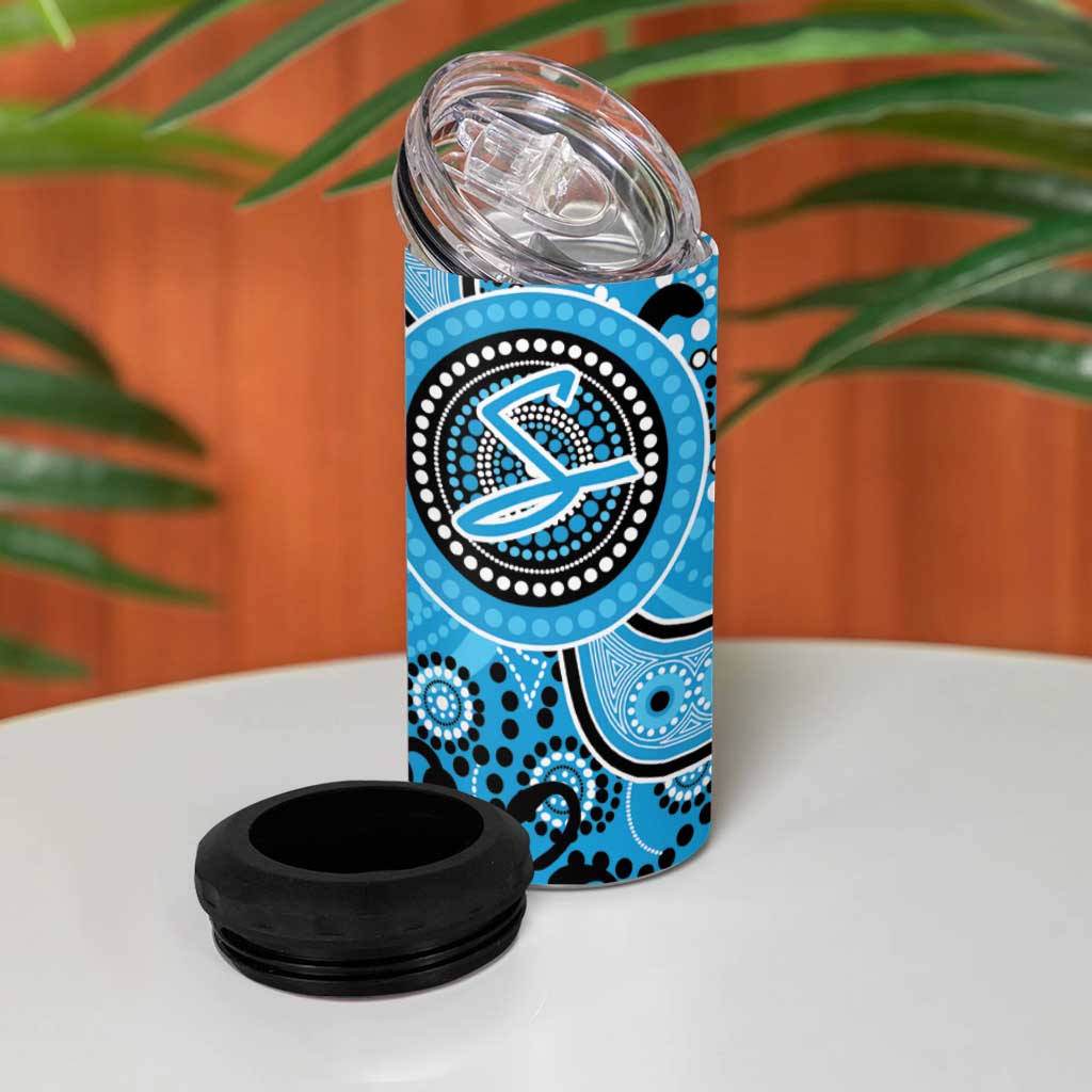 Strikers Cricket Custom 4 in 1 Can Cooler Tumbler Australian Aboriginal