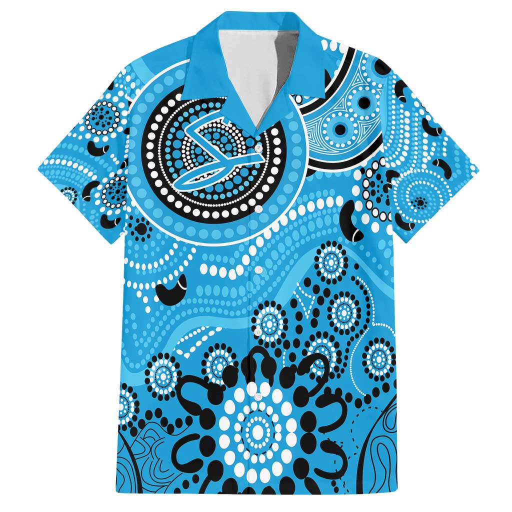 Strikers Cricket Custom Family Matching Long Sleeve Bodycon Dress and Hawaiian Shirt Australian Aboriginal