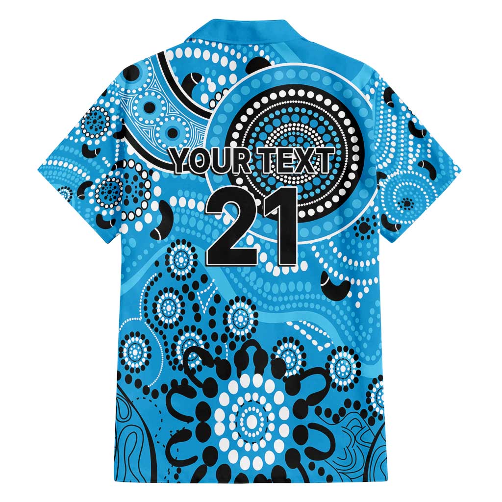 Strikers Cricket Custom Family Matching Long Sleeve Bodycon Dress and Hawaiian Shirt Australian Aboriginal