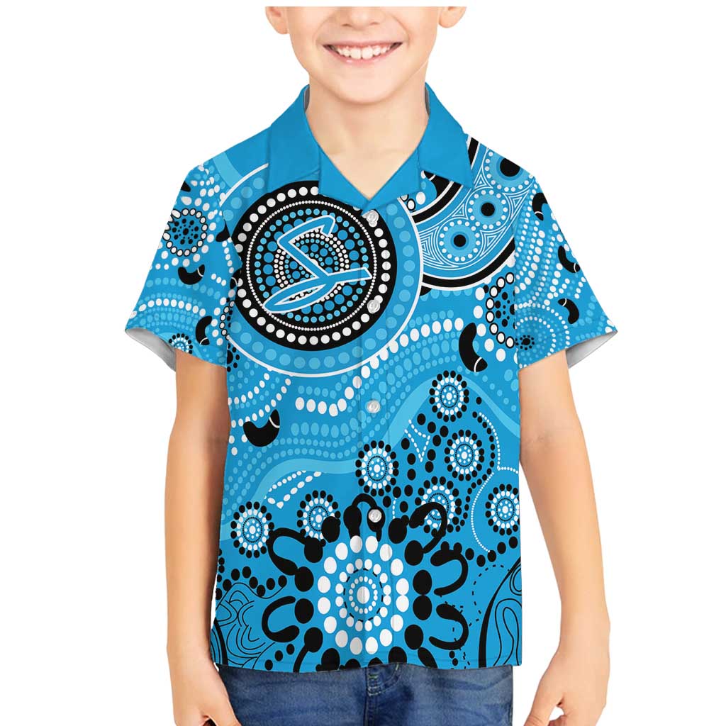 Strikers Cricket Custom Family Matching Mermaid Dress and Hawaiian Shirt Australian Aboriginal