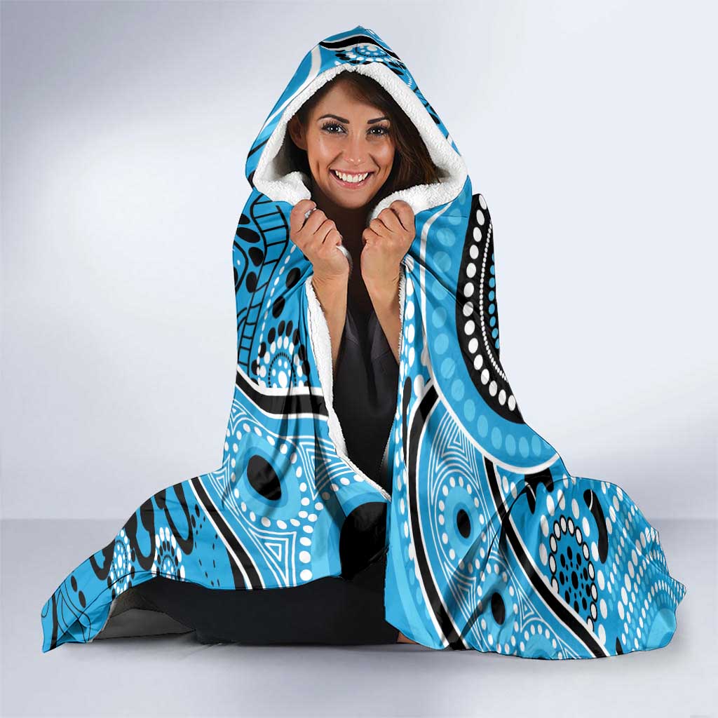 Strikers Cricket Custom Hooded Blanket Australian Aboriginal