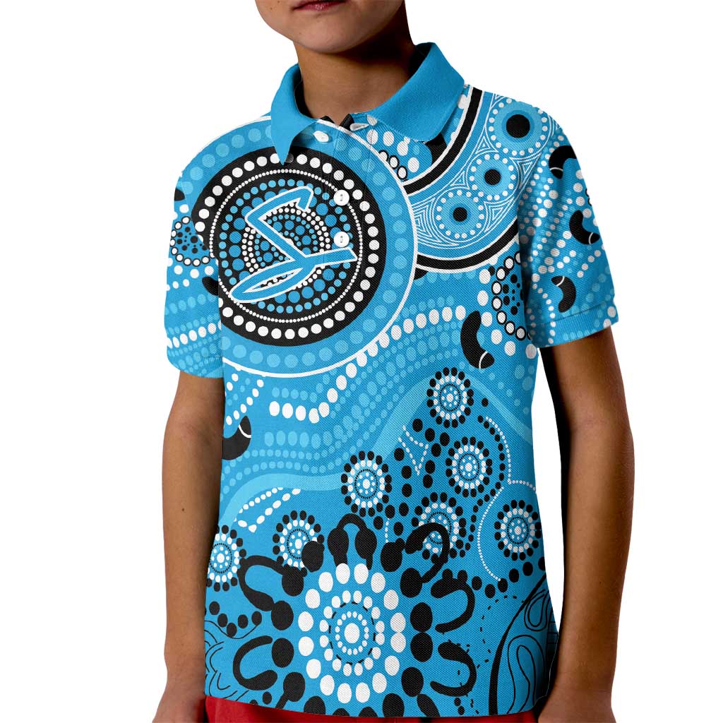 Strikers Cricket Custom Kid Polo Shirt Australian Aboriginal