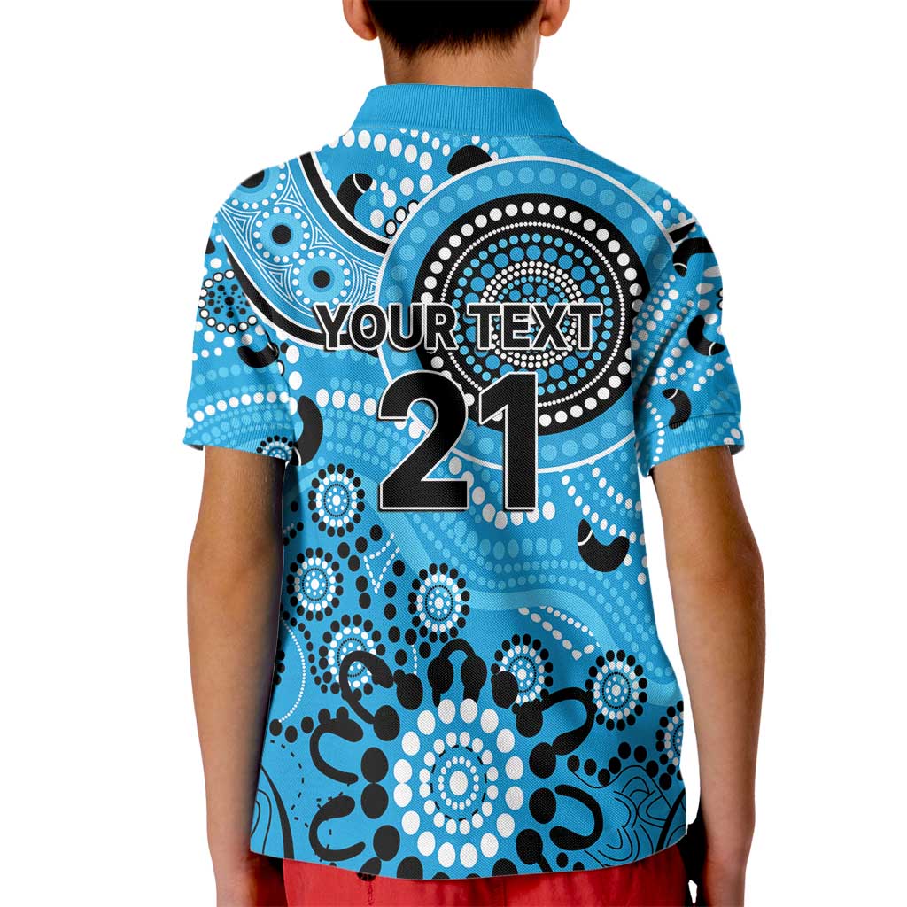 Strikers Cricket Custom Kid Polo Shirt Australian Aboriginal