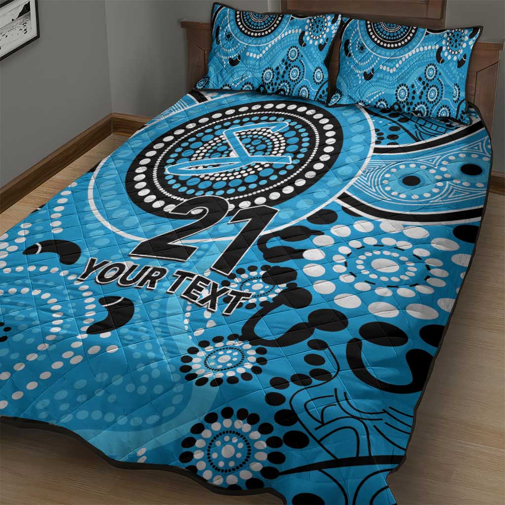 Strikers Cricket Custom Quilt Bed Set Australian Aboriginal