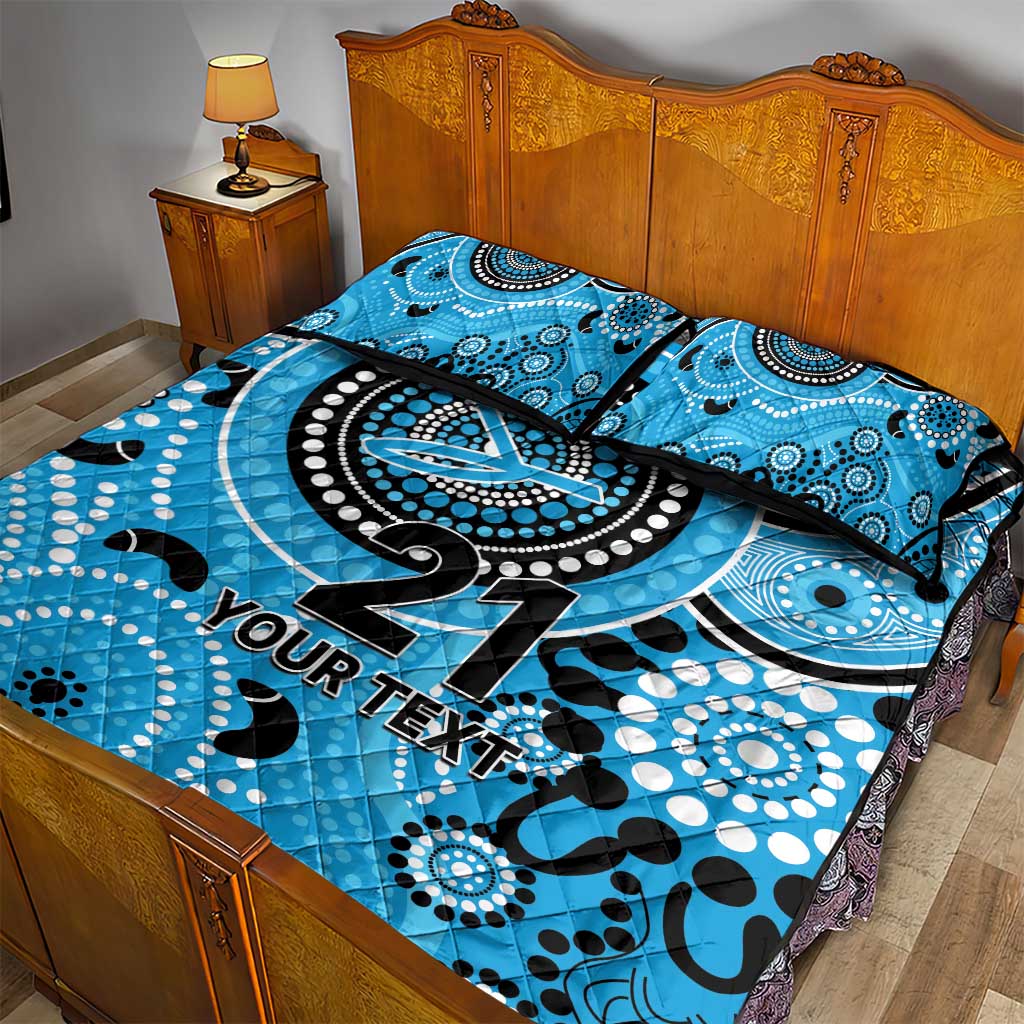 Strikers Cricket Custom Quilt Bed Set Australian Aboriginal