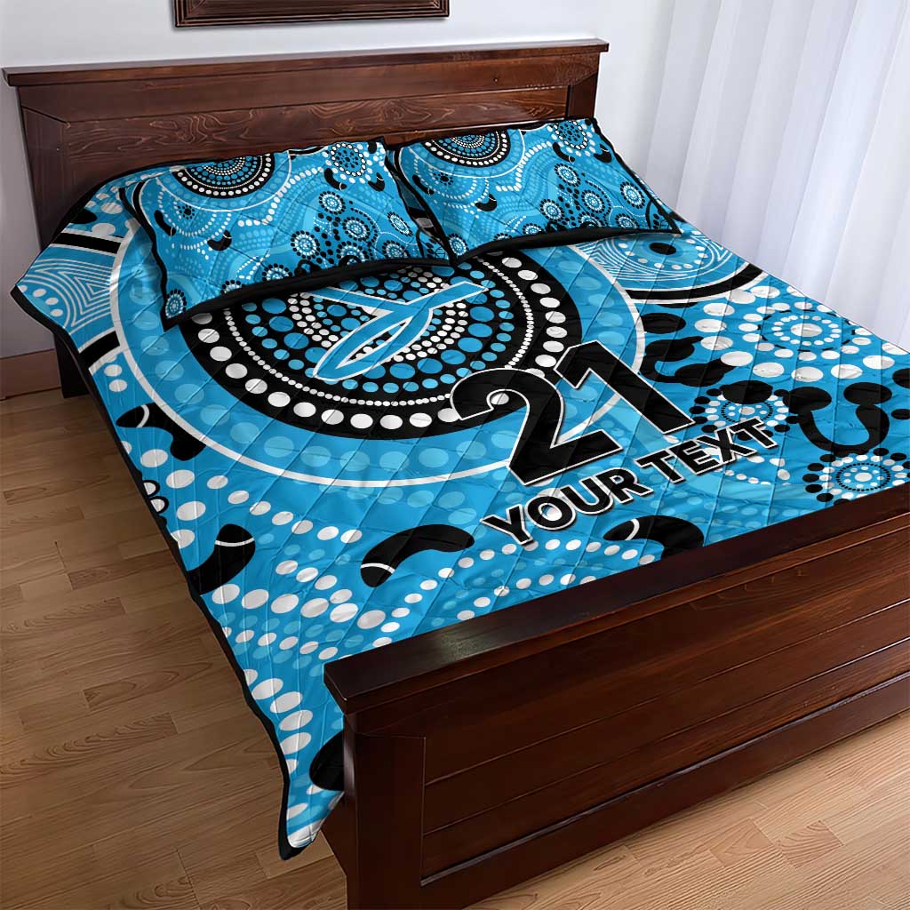 Strikers Cricket Custom Quilt Bed Set Australian Aboriginal