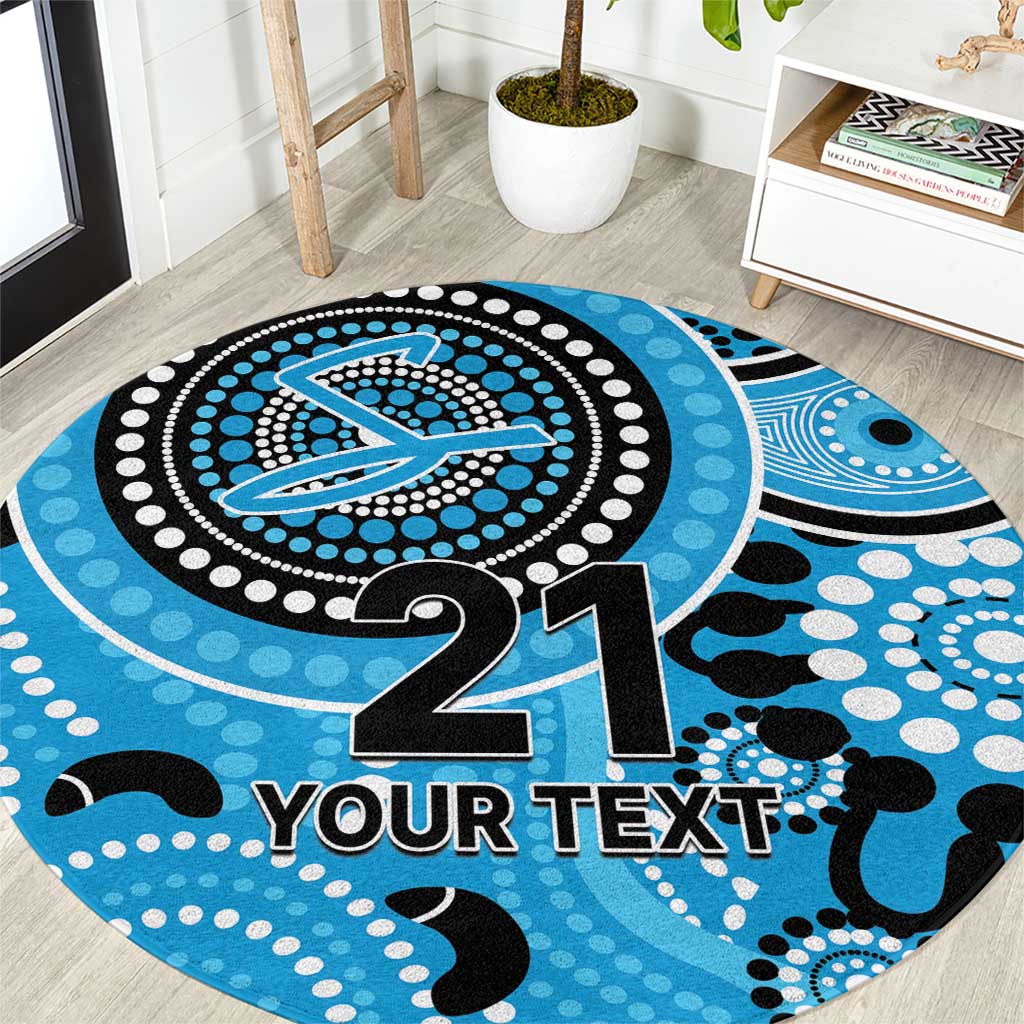 Strikers Cricket Custom Round Carpet Australian Aboriginal