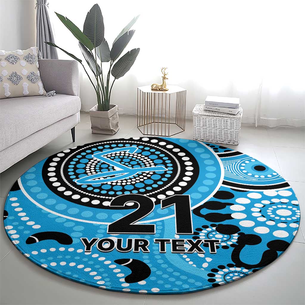 Strikers Cricket Custom Round Carpet Australian Aboriginal