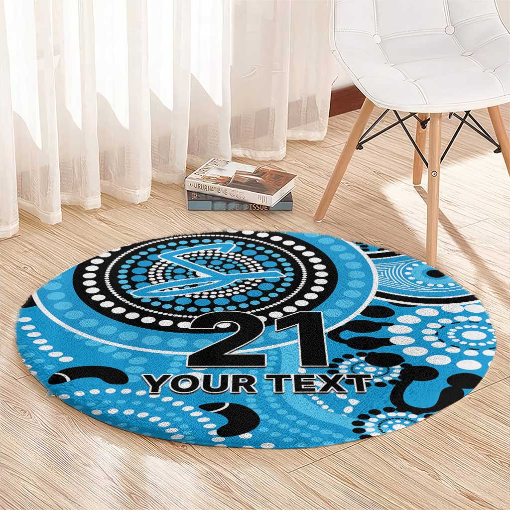 Strikers Cricket Custom Round Carpet Australian Aboriginal