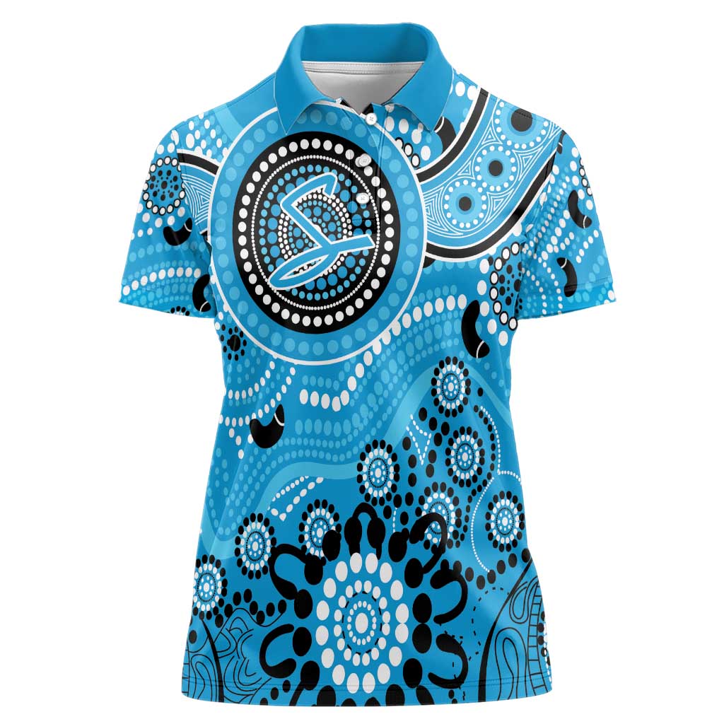 Strikers Cricket Custom Women Polo Shirt Australian Aboriginal