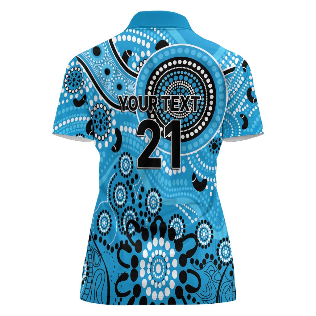 Strikers Cricket Custom Women Polo Shirt Australian Aboriginal