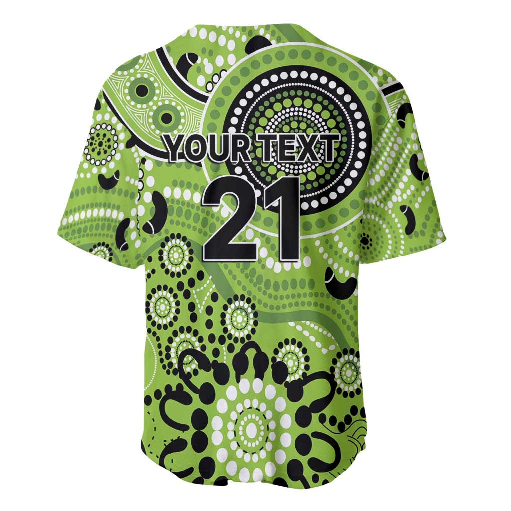 Thunder Cricket Custom Baseball Jersey Australian Aboriginal