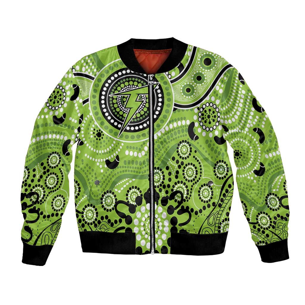 Thunder Cricket Custom Bomber Jacket Australian Aboriginal