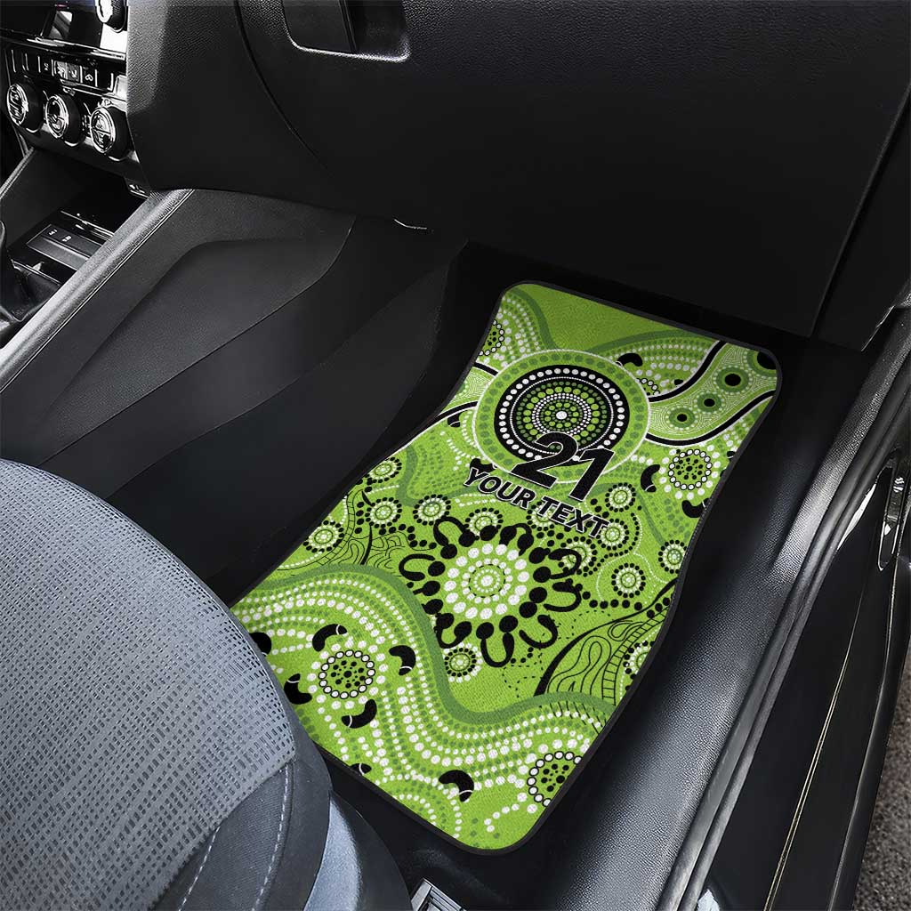 Thunder Cricket Custom Car Mats Australian Aboriginal