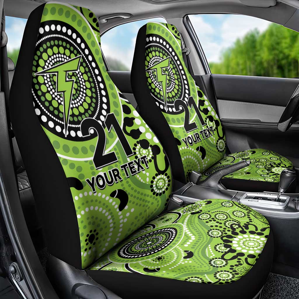 Thunder Cricket Custom Car Seat Cover Australian Aboriginal