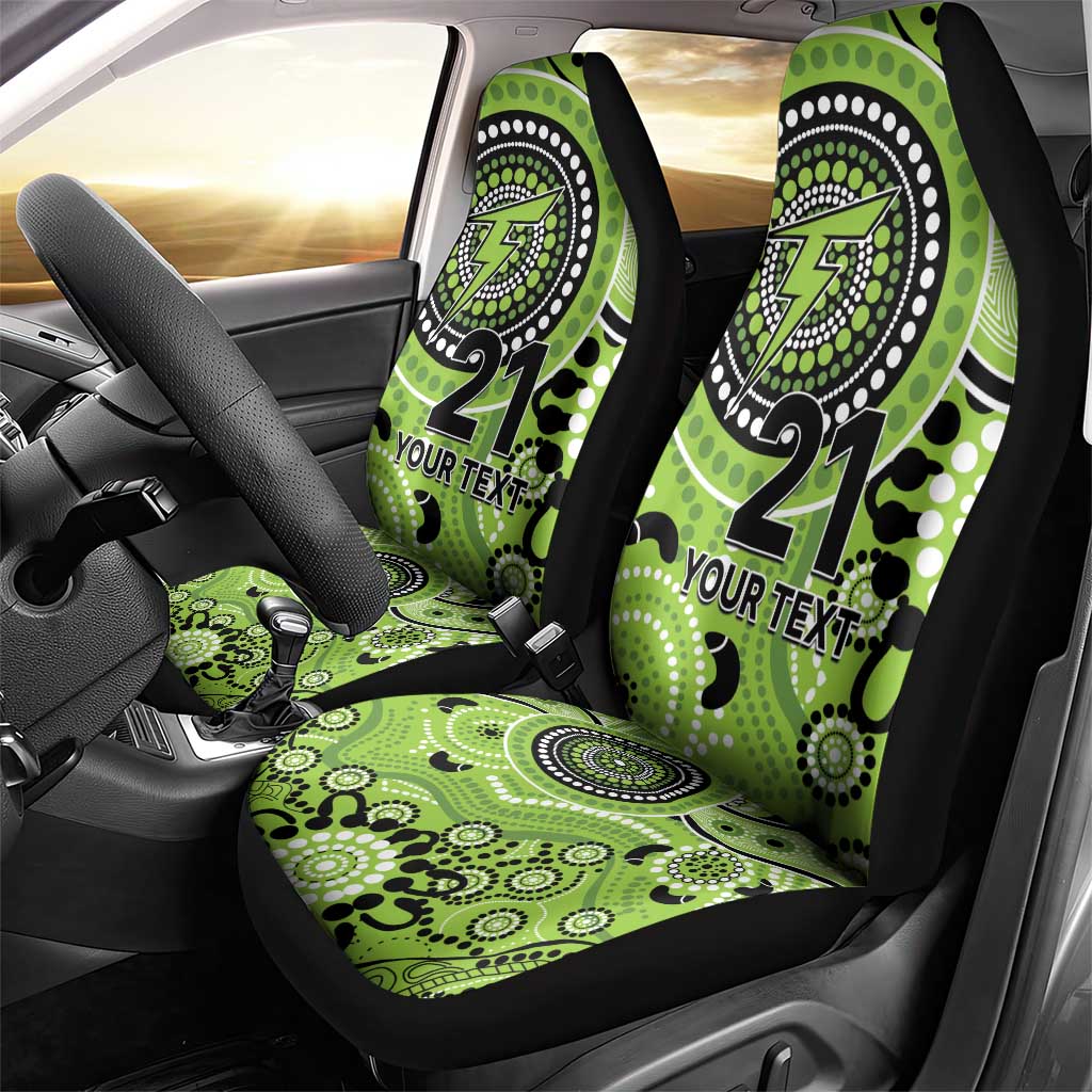 Thunder Cricket Custom Car Seat Cover Australian Aboriginal