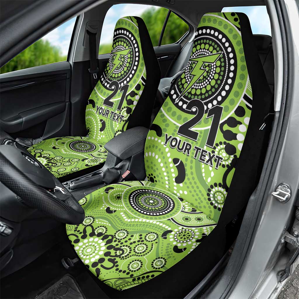 Thunder Cricket Custom Car Seat Cover Australian Aboriginal