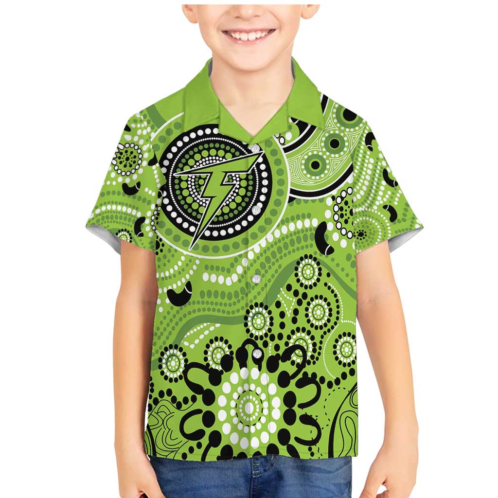 Thunder Cricket Custom Family Matching Mermaid Dress and Hawaiian Shirt Australian Aboriginal