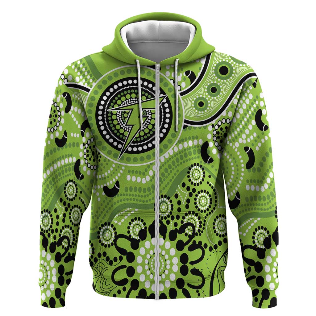 Thunder Cricket Custom Hoodie Australian Aboriginal