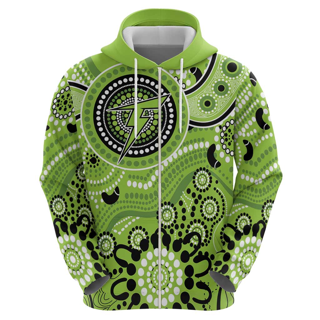 Thunder Cricket Custom Hoodie Australian Aboriginal