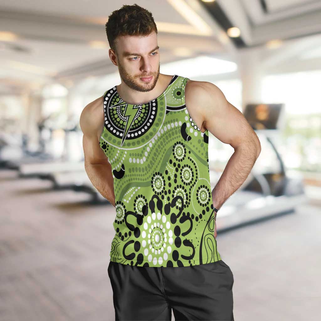 Thunder Cricket Custom Men Tank Top Australian Aboriginal