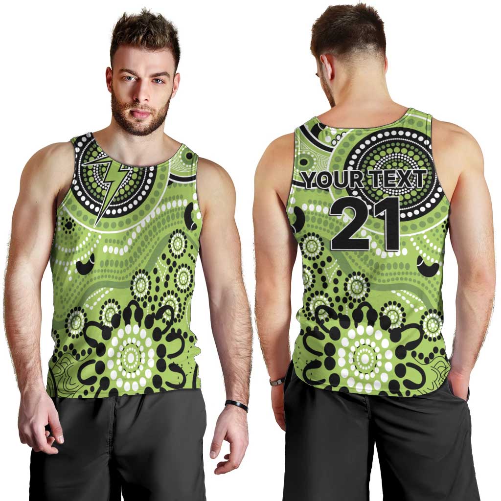 Thunder Cricket Custom Men Tank Top Australian Aboriginal