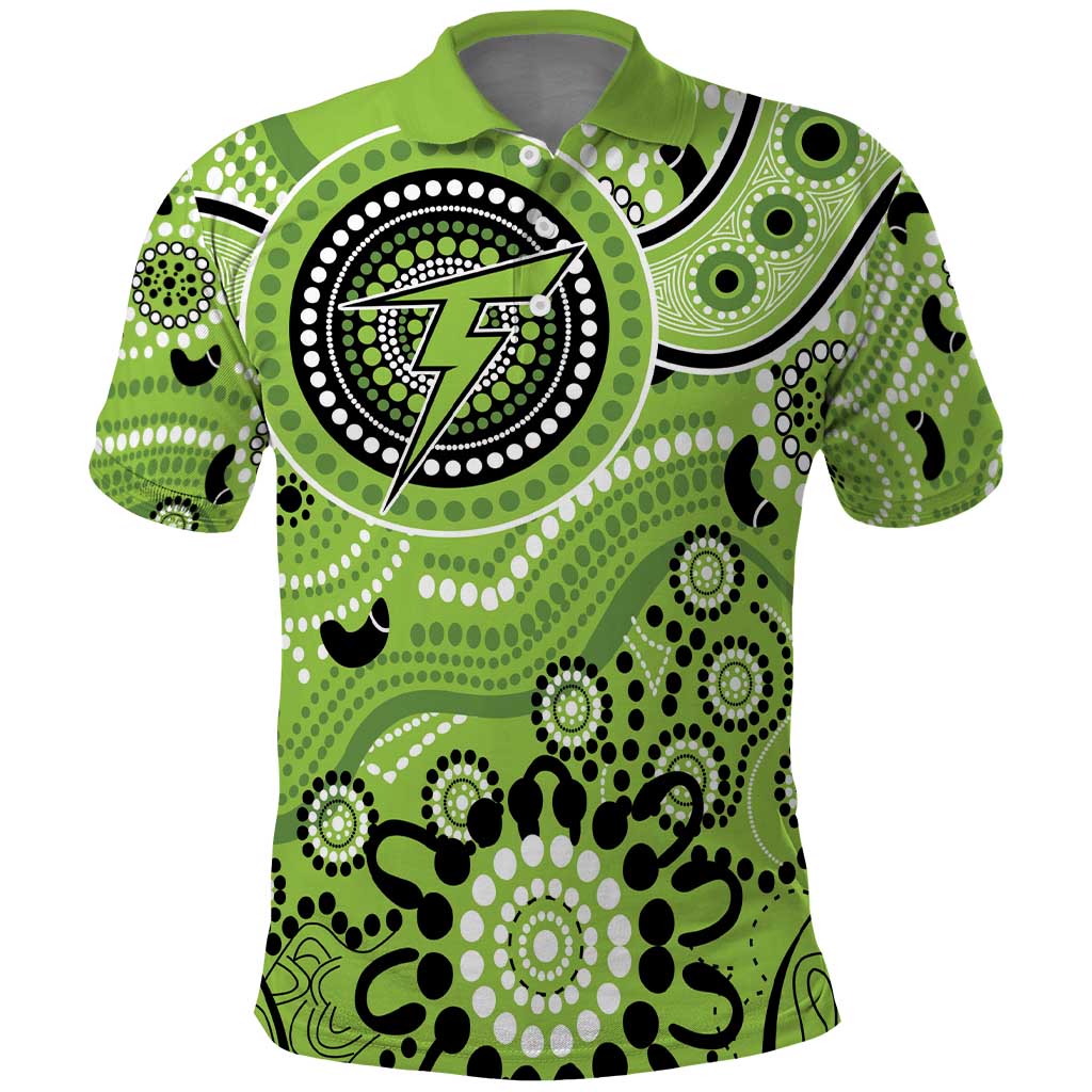 Thunder Cricket Custom Polo Shirt Australian Aboriginal