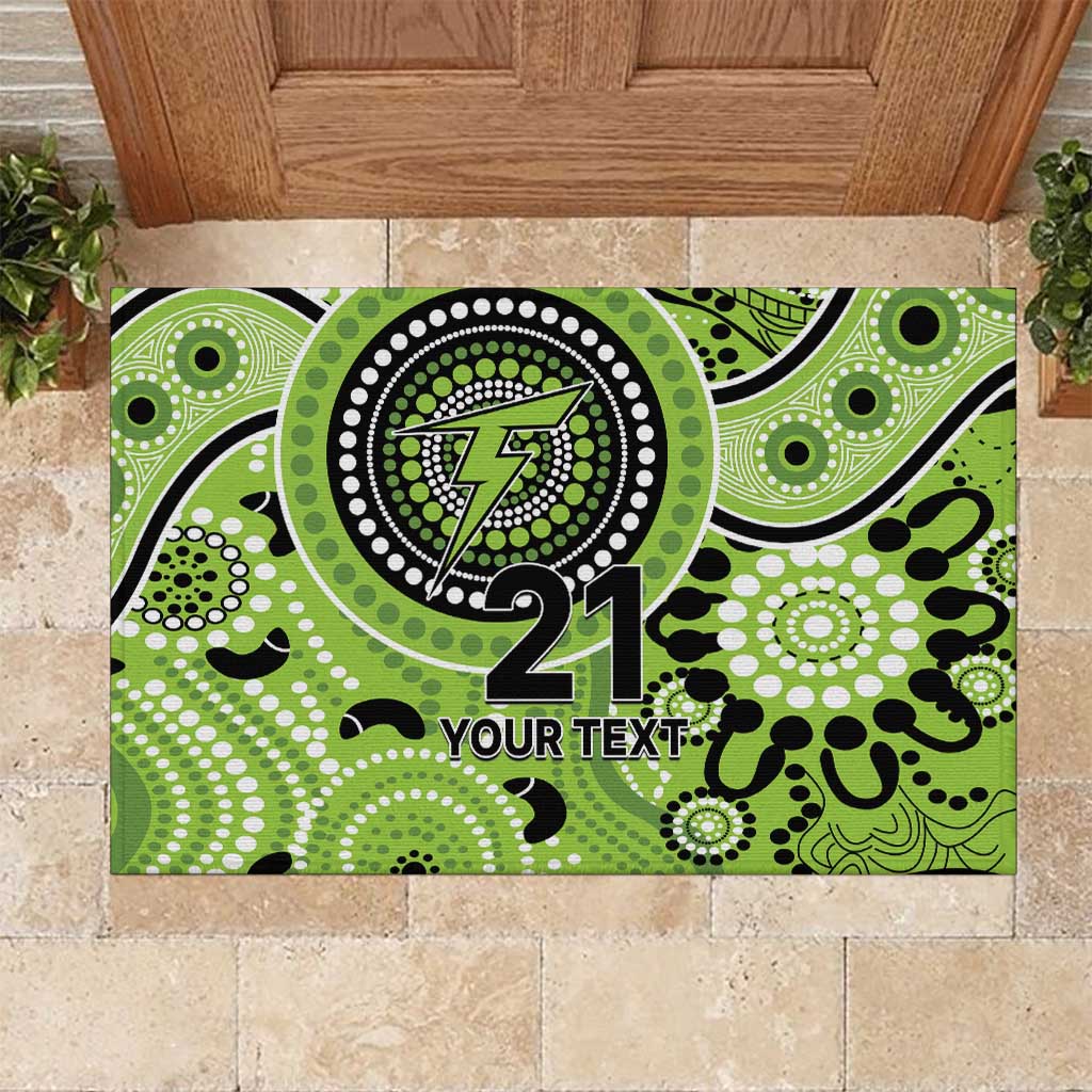 Thunder Cricket Custom Rubber Doormat Australian Aboriginal