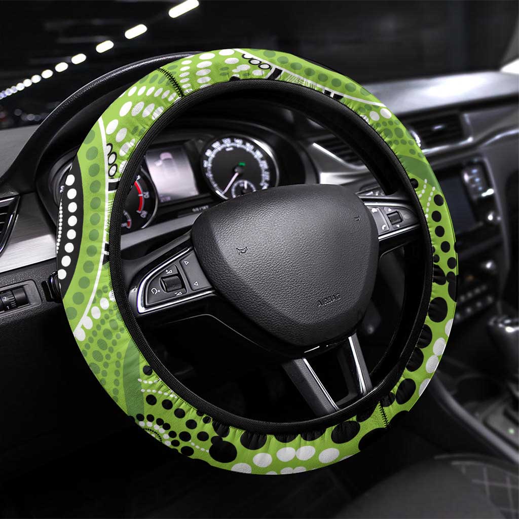 Thunder Cricket Steering Wheel Cover Australian Aboriginal