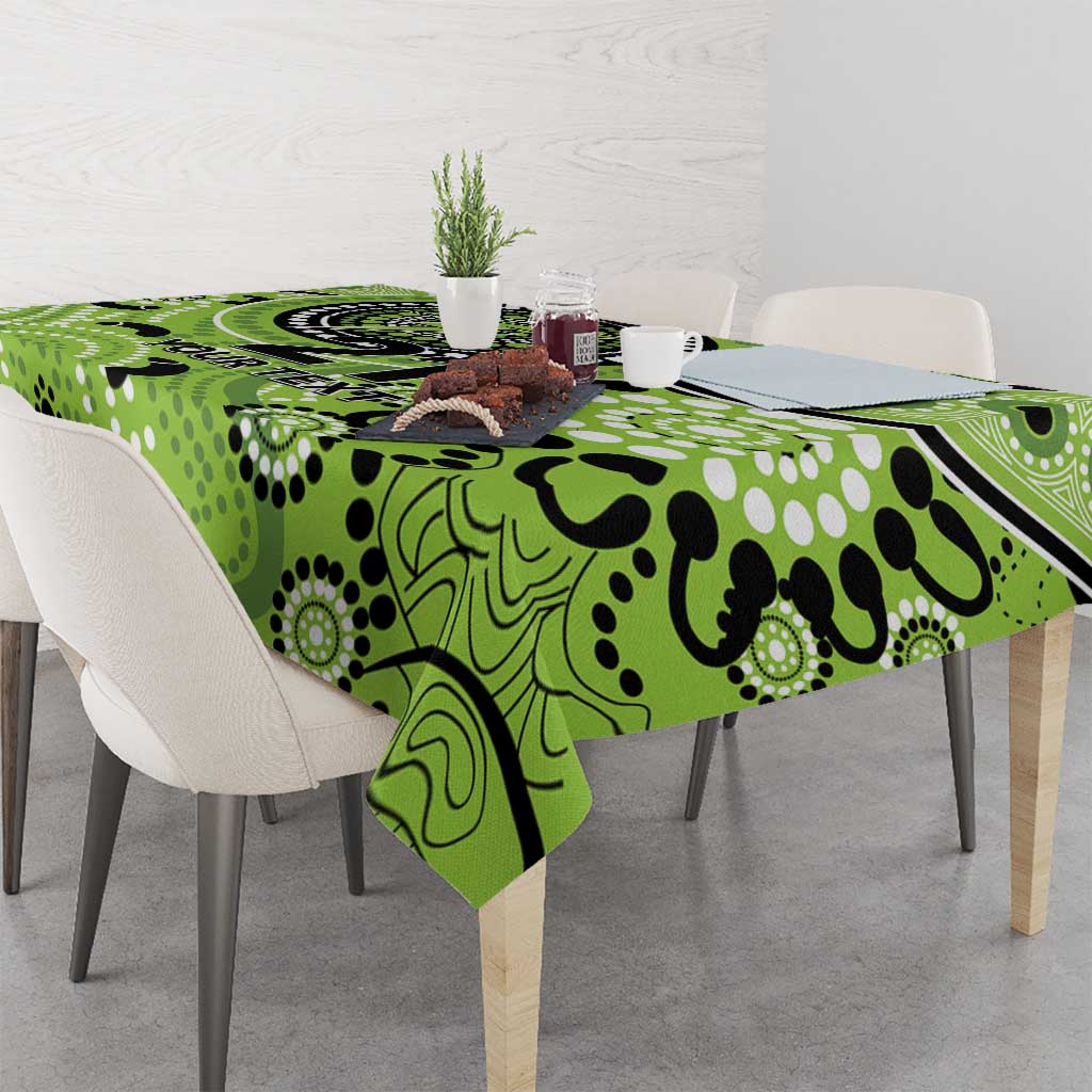 Thunder Cricket Custom Tablecloth Australian Aboriginal