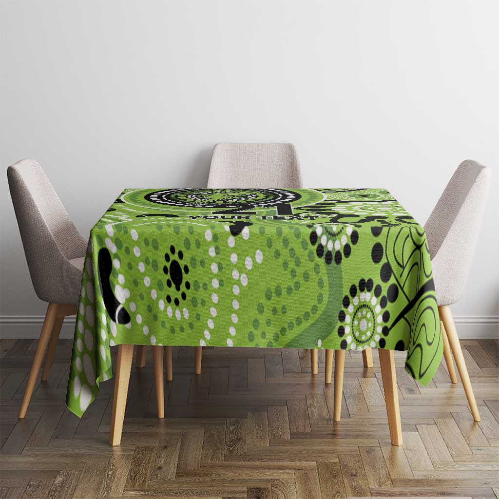 Thunder Cricket Custom Tablecloth Australian Aboriginal