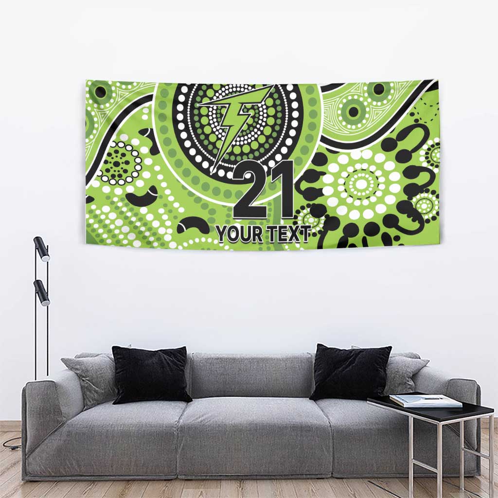 Thunder Cricket Custom Tapestry Australian Aboriginal