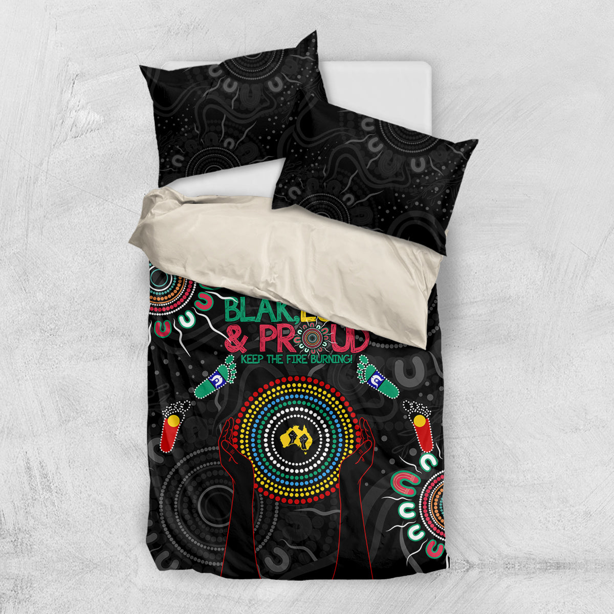 Blak Loud and Proud NAIDOC 2024 Bedding Set Indigenous Aboriginal