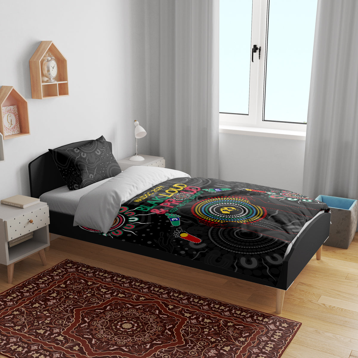 Blak Loud and Proud NAIDOC 2024 Bedding Set Indigenous Aboriginal