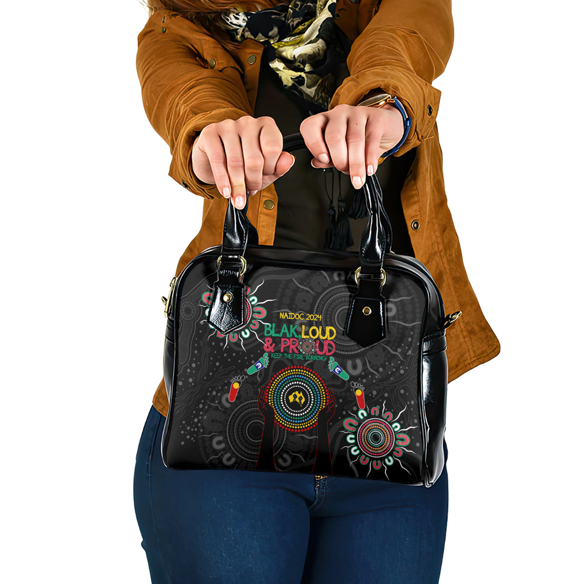 Blak Loud and Proud NAIDOC 2024 Shoulder Handbag Indigenous Aboriginal