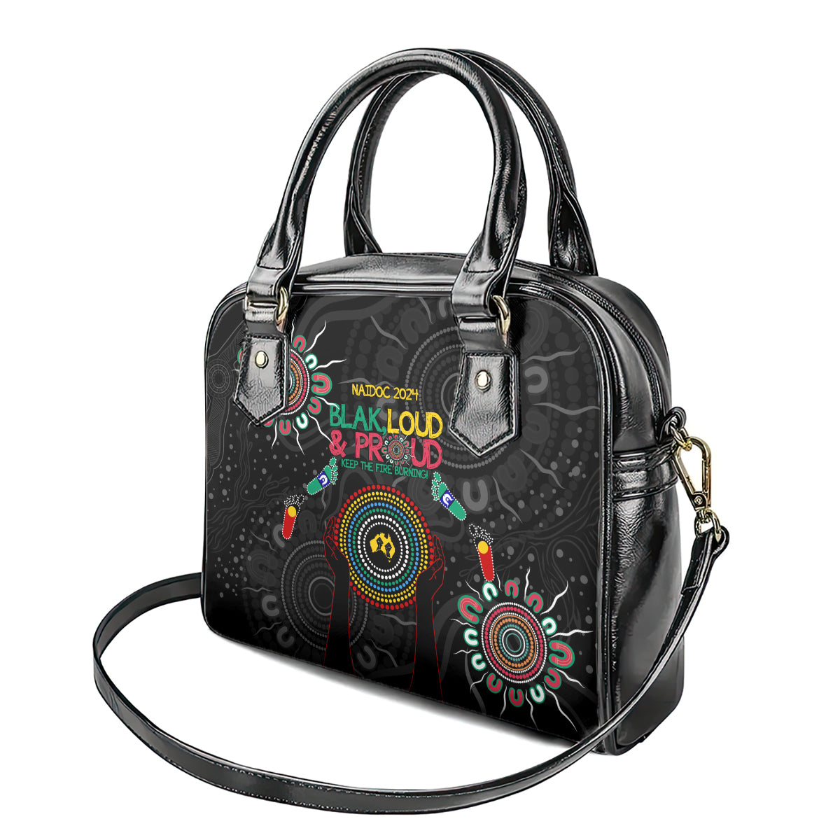 Blak Loud and Proud NAIDOC 2024 Shoulder Handbag Indigenous Aboriginal