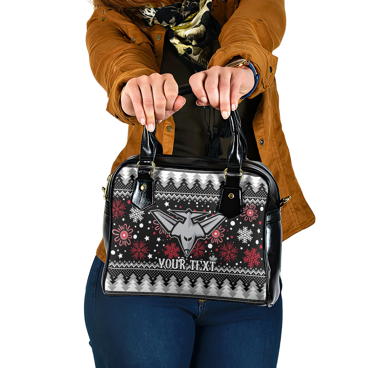 custom-bombers-football-shoulder-handbag-christmas-vibe-2023