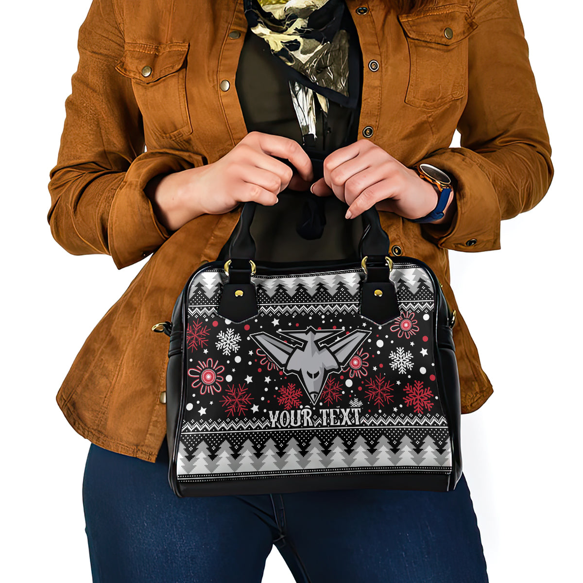 custom-bombers-football-shoulder-handbag-christmas-vibe-2023