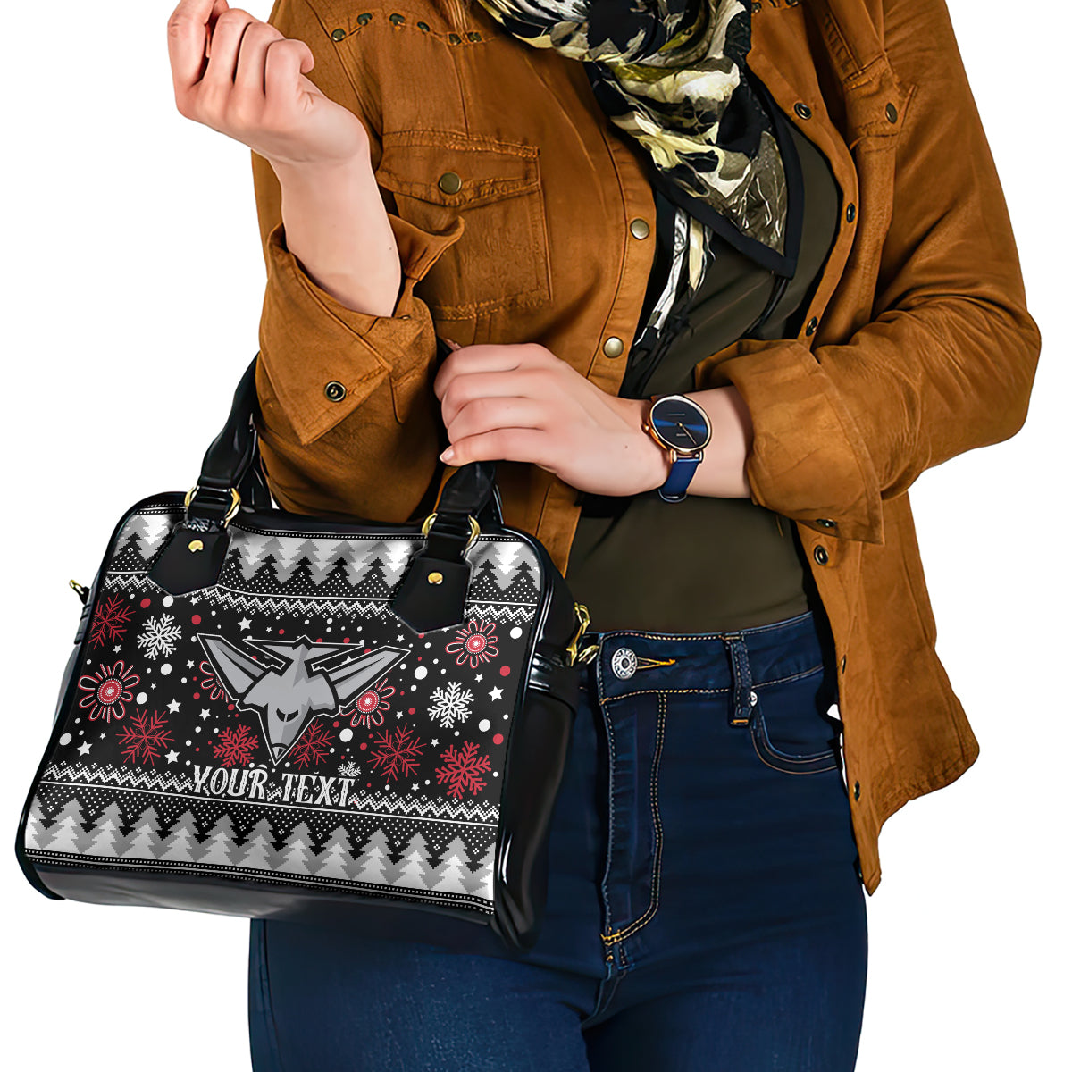 custom-bombers-football-shoulder-handbag-christmas-vibe-2023